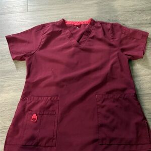 Carhartt Women's Short Sleeve Top - Burgundy